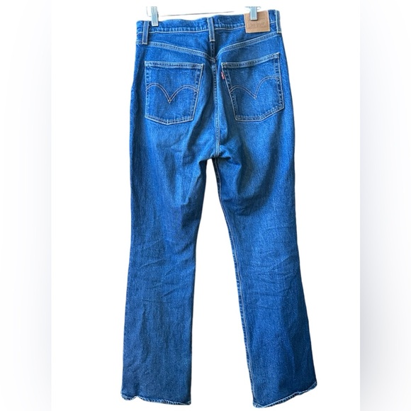 Levi Strauss ribcage bootcut jeans size 29 no stretch (buttons up to high waist) - Picture 2 of 5